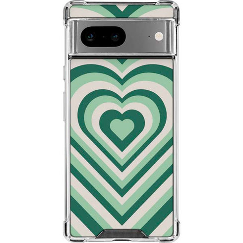 Lucky Heart Pattern Google Pixel 8a Clear Case